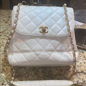 100% Authentic Vintage White Chanel